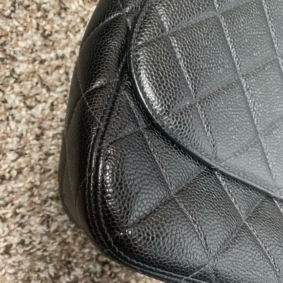 SOLDfirm price- Chanel Vintage Jumbo Caviar Flap - Picture 10 of 17